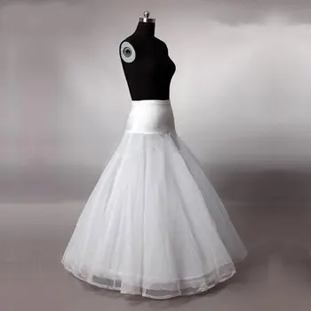 100% Высококачественная свадебная нижняя юбка из тюля трапециевидной формы для свадебного платья